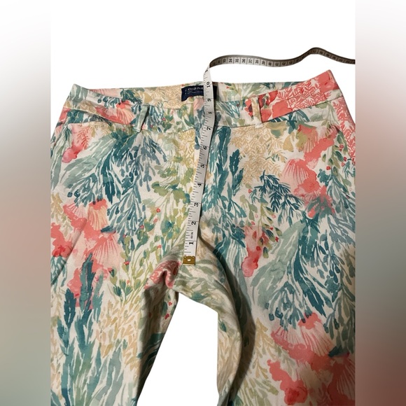 Old Navy Pixie Mid-Rise Floral Print Pants. Size 6 Regular. - Picture 8 of 11